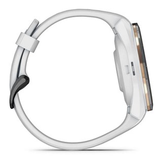 Garmin Approach S70 42 mm montre GPS, lunette céramique noire/bracelet silicone blanc