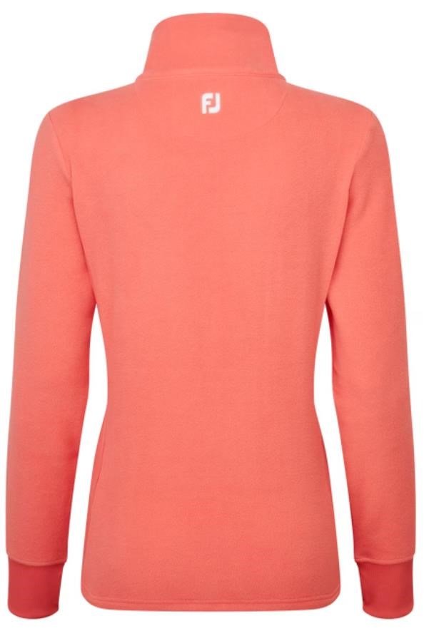Footjoy Asymmetric Full-Zip Fleece sweatshirt femme, pêche