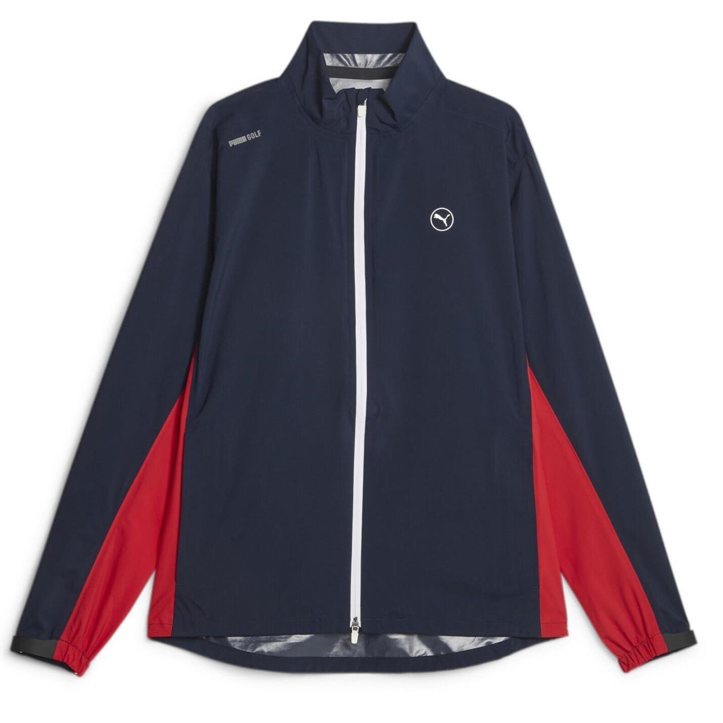 Puma DryLbl Rain veste homme, navy blazer/strong red