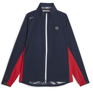 Puma DryLbl Rain veste homme, navy blazer/strong red
