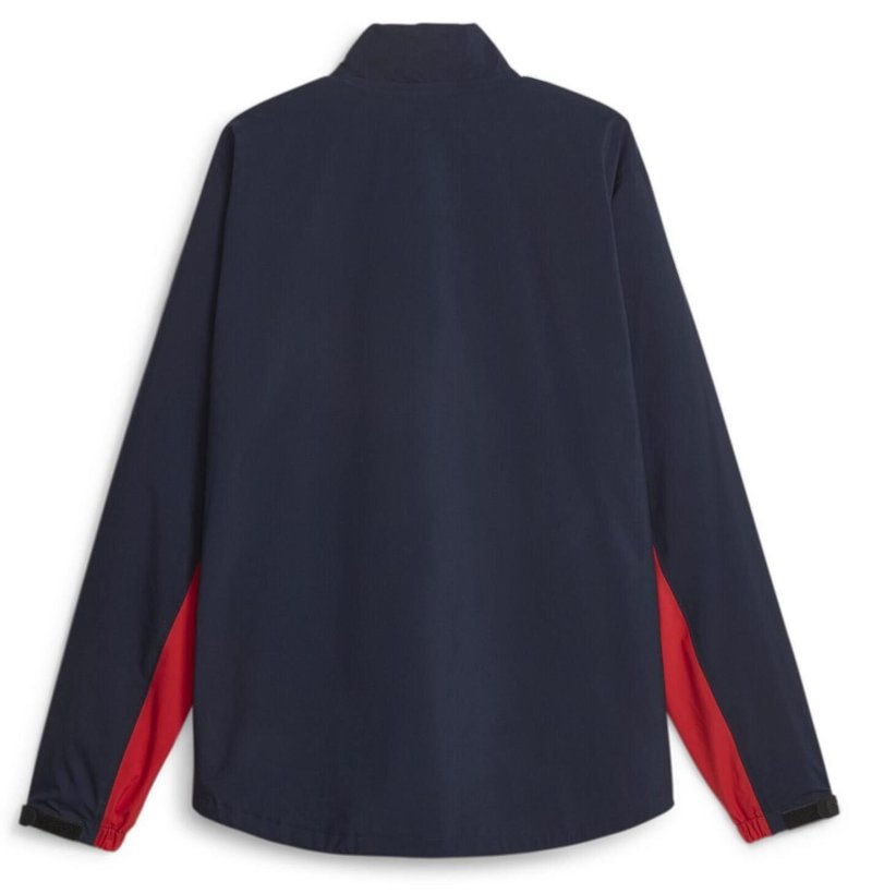 Puma DryLbl Rain veste homme, navy blazer/strong red