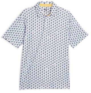 Puma Mattr Palms polo homme, white glow/navy blazer