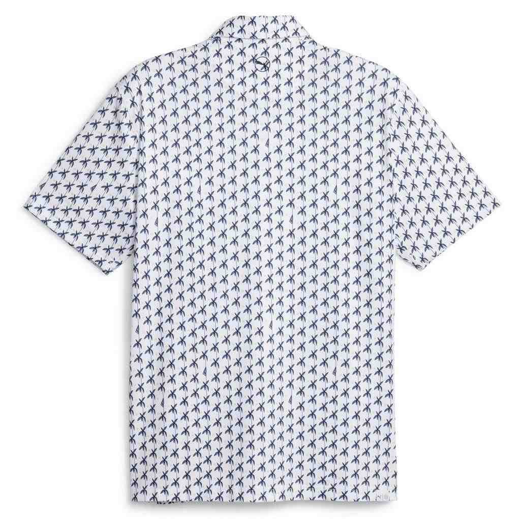 Puma Mattr Palms polo homme, white glow/navy blazer