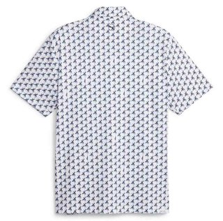 Puma Mattr Palms polo homme, white glow/navy blazer