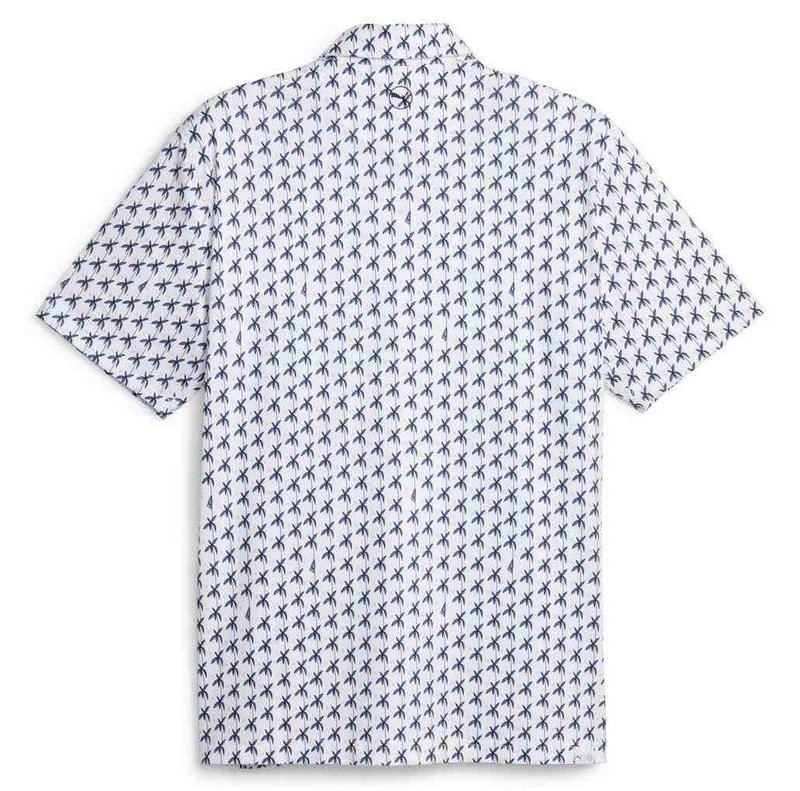 Puma Mattr Palms polo homme, white glow/navy blazer