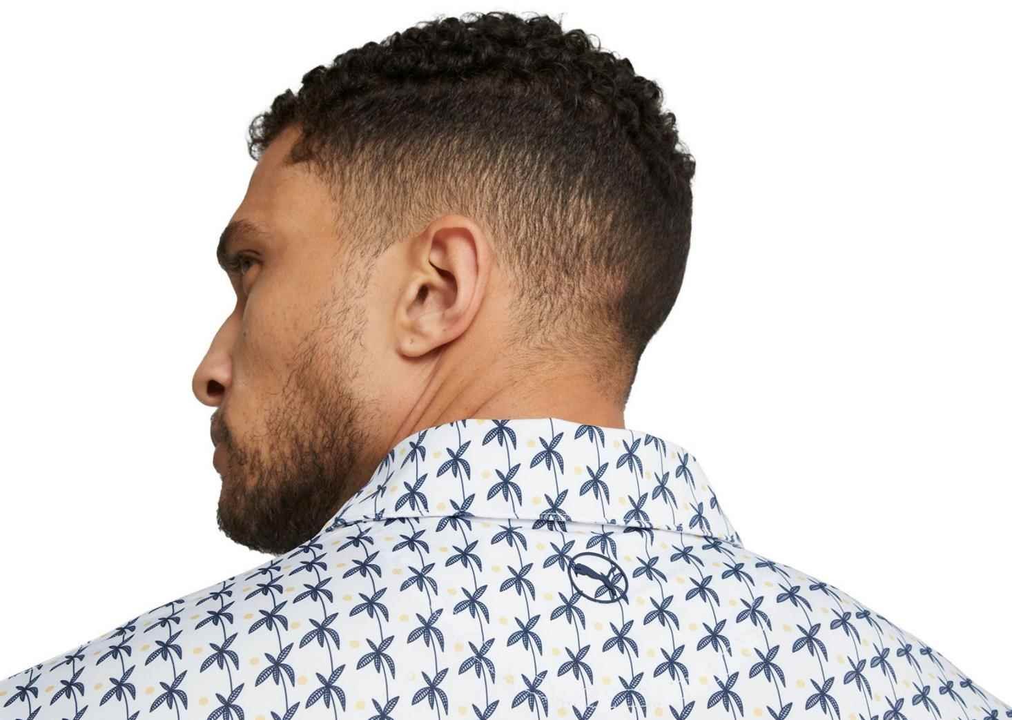 Puma Mattr Palms polo homme, white glow/navy blazer