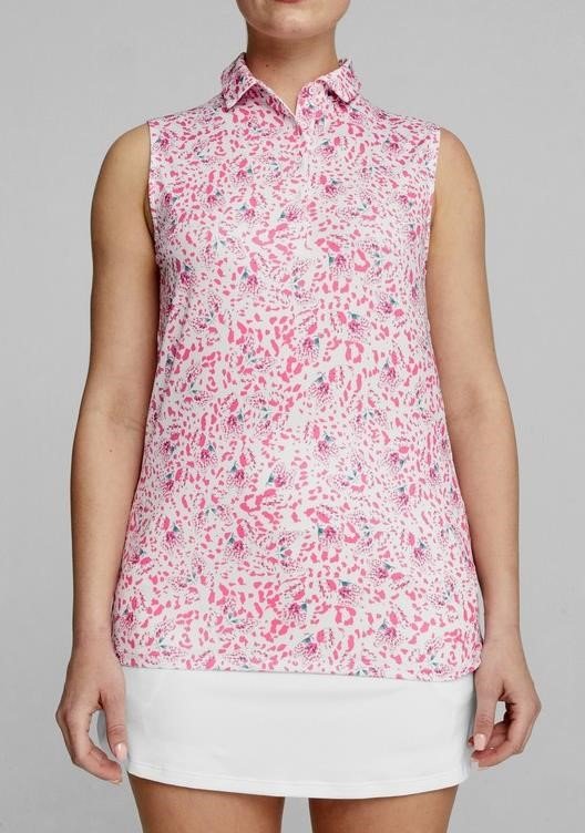 Puma Mattr Mariposa SL polo femme, strawberry burst/bold blue