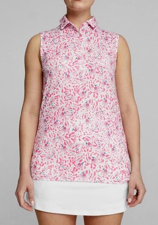 Puma Mattr Mariposa SL polo femme, strawberry burst/bold blue