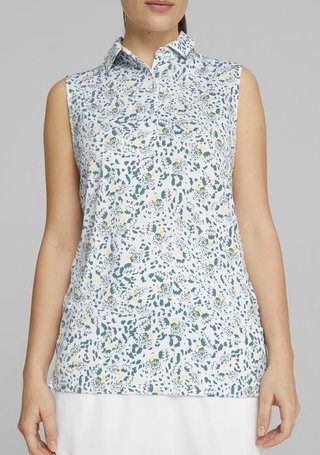 Puma Mattr Mariposa SL polo femme, bold blue/flaxen