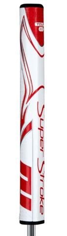 SuperStroke Zenergy Tour 2.0 grip de putter, blanc/rouge