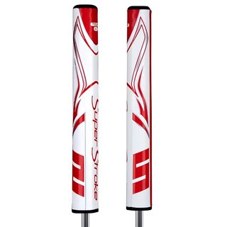 SuperStroke Zenergy Tour 3.0 grip de putter, blanc/rouge