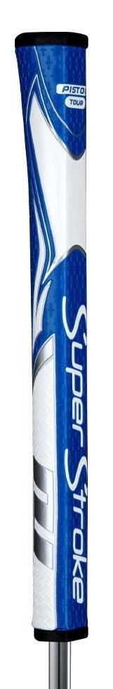 SuperStroke Zenergy Pistol GT Tour putter grip, bleu/blanc