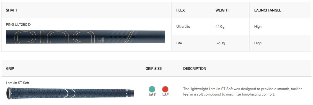 PING G Le3 driver femme