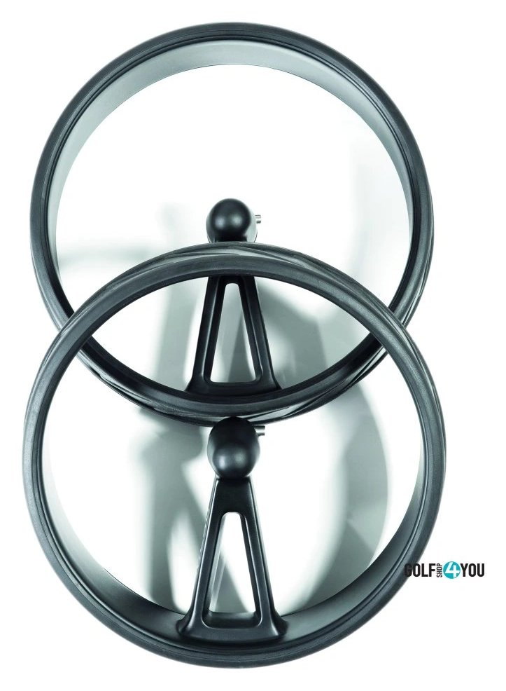 JuCad Complete Wheel Set (3) pour chariots électriques PHANTOM TITAN (jantes et pneus), titanium
