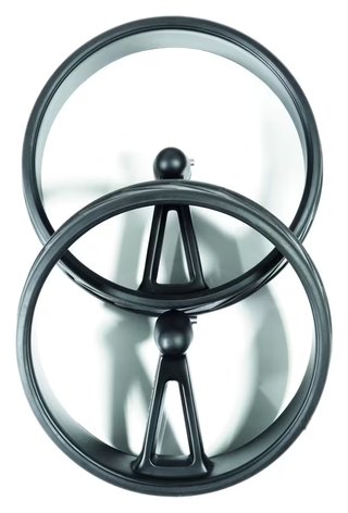 JuCad Complete Wheel Set (3) pour chariots électriques PHANTOM TITAN (jantes et pneus), titanium