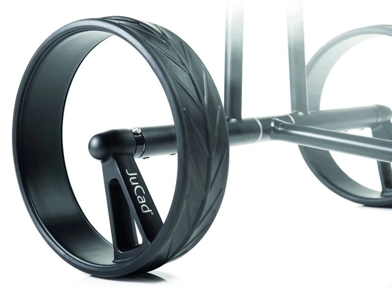JuCad Complete Wheel Set (3) pour chariots électriques PHANTOM TITAN (jantes et pneus), titanium