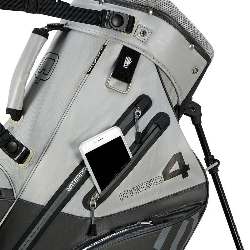 Big Max Big Max AQUA Hybrid 4 stand bag, gris/argent(noir)