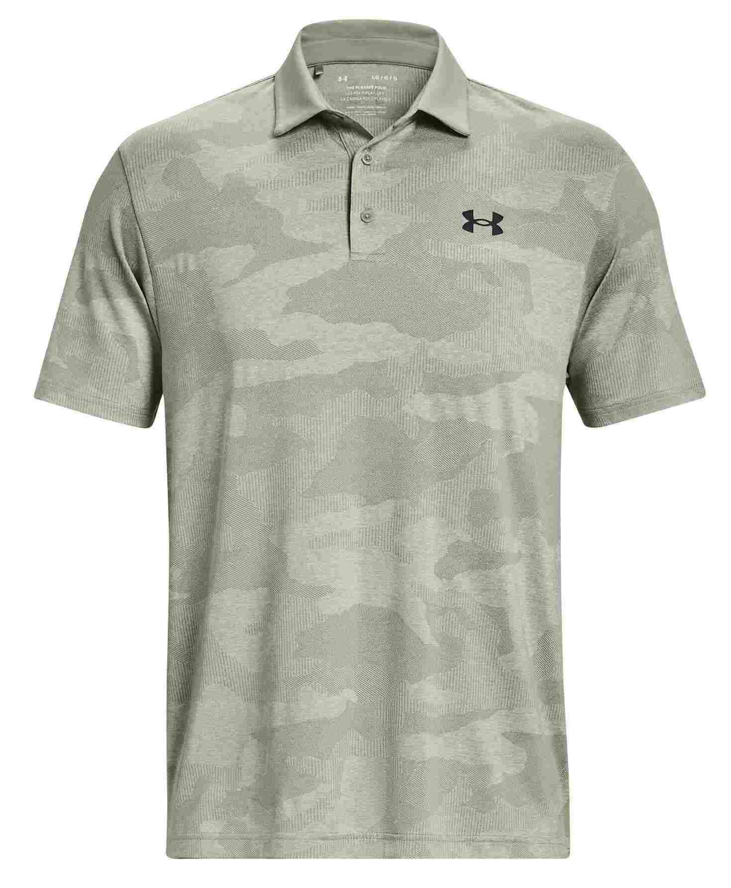 Under Armour Playoff Camo Jacquard polo homme, grove green