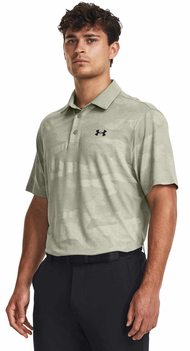 Under Armour Playoff Camo Jacquard polo homme, grove green