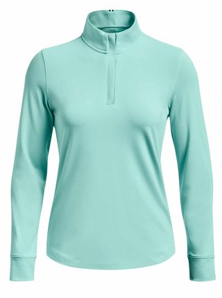 Under Armour Playoff 1/4 Zip sweatshirt femme, neo turquoise