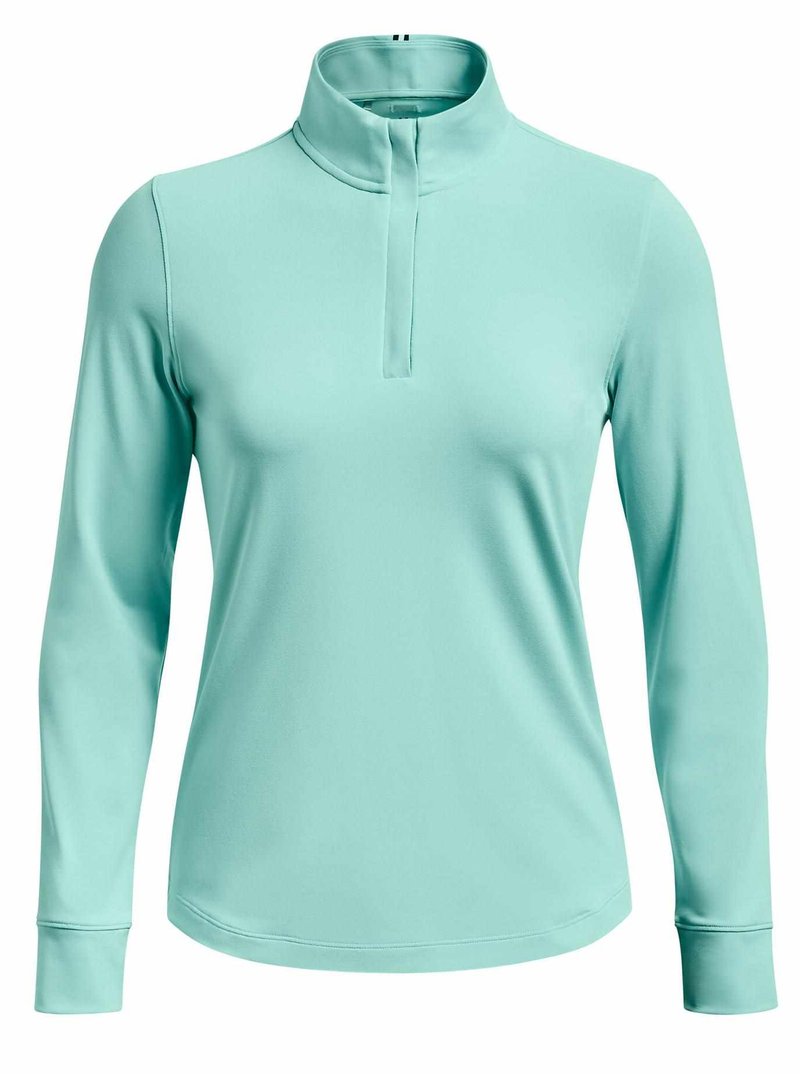 Under Armour Playoff 1/4 Zip sweatshirt femme, neo turquoise