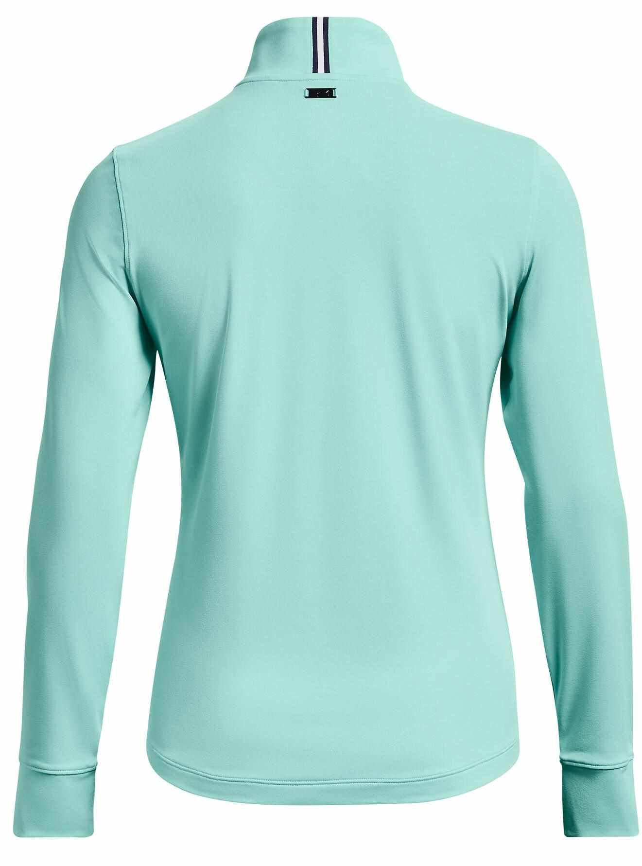 Under Armour Playoff 1/4 Zip sweatshirt femme, neo turquoise