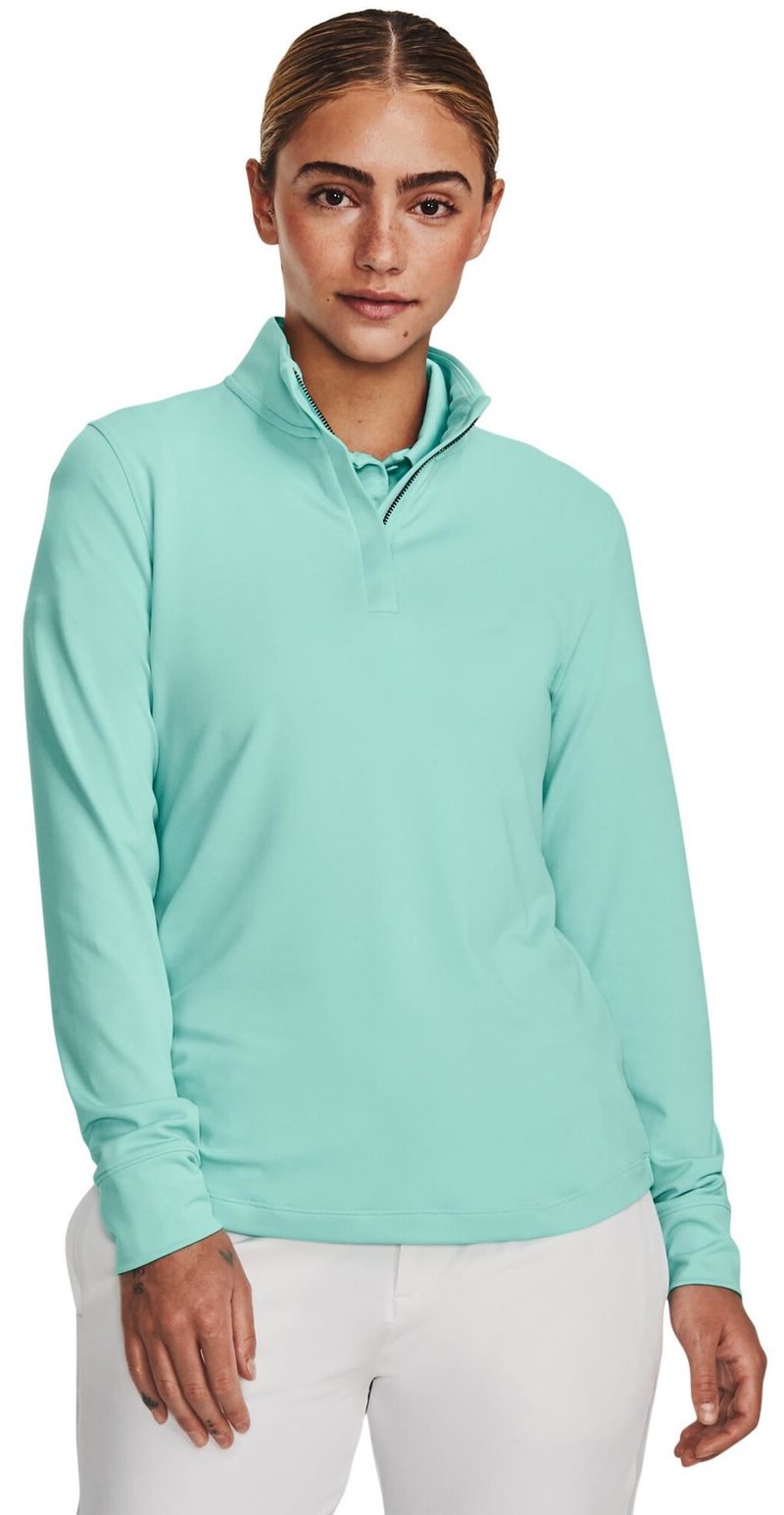 Under Armour Playoff 1/4 Zip sweatshirt femme, neo turquoise