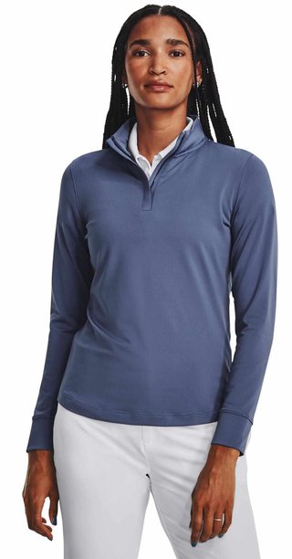 Under Armour Playoff 1/4 Zip sweat-shirt femme, hushed blue