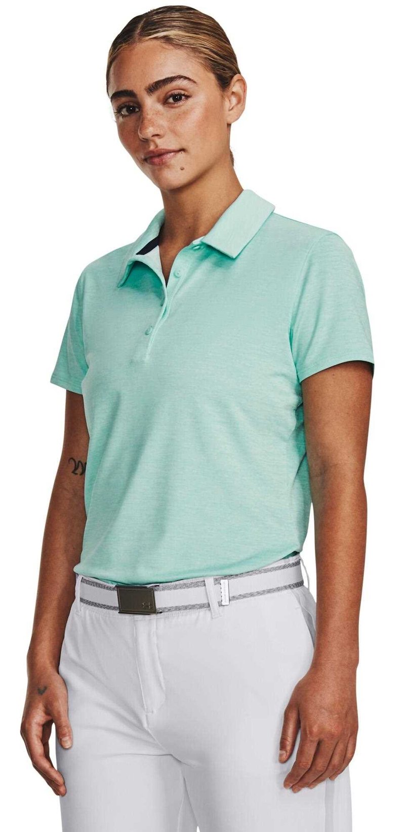 Under Armour Zinger Playoff polo femme, neo turquoise