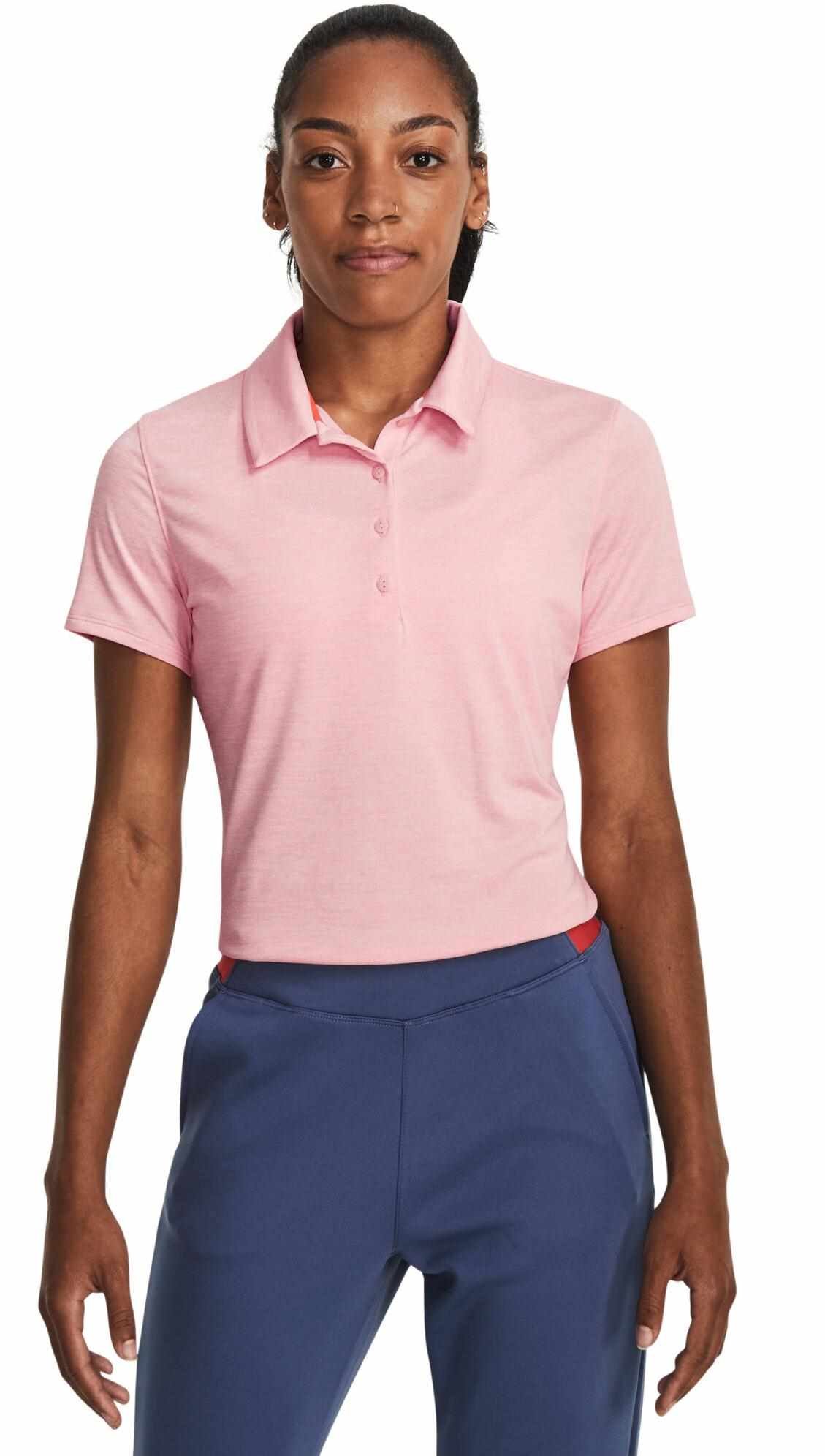 Under Armour Zinger Playoff polo femme, pink fizz