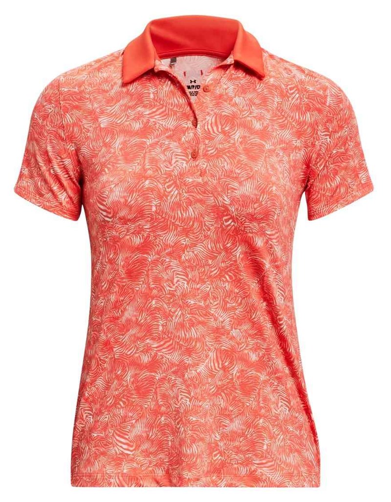 Under Armour Playoff polo femme, venom red/beta