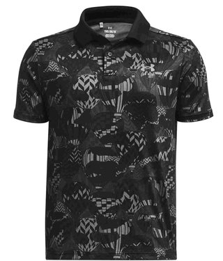 Under Armour Performance Printed junior polo, noir