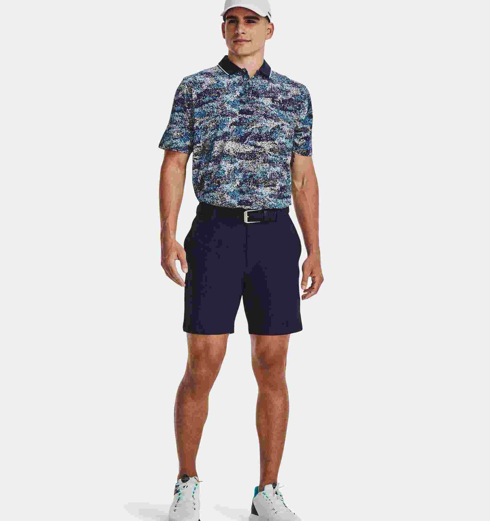 Under Armour Iso-Chill Edge polo homme, midnight navy/blizzard