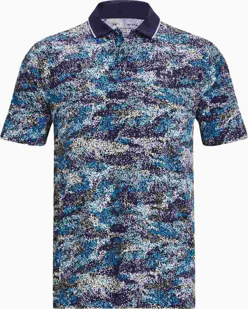Under Armour Iso-Chill Edge polo homme, midnight navy/blizzard
