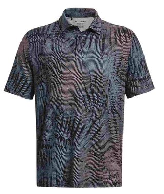 Under Armour Playoff 3.0 Printed polo homme, black/fizz pink
