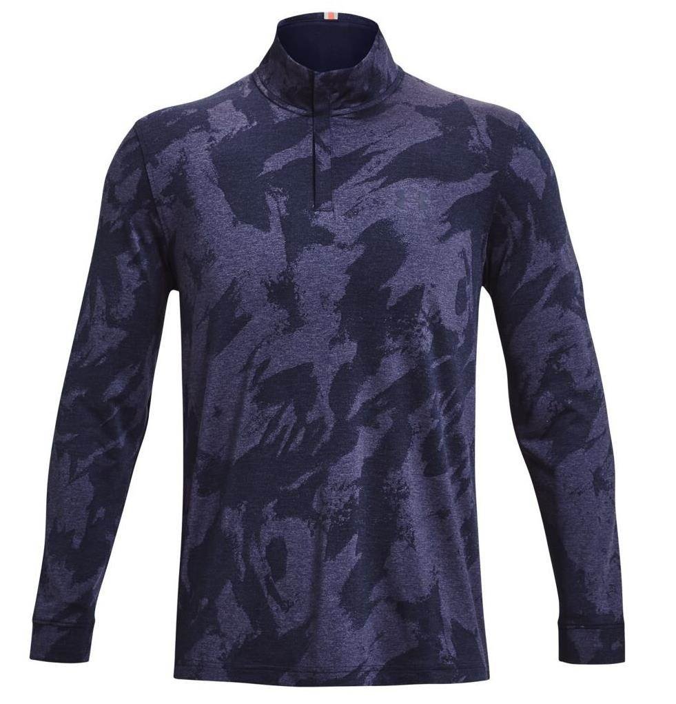 Under Armour Playoff Jacquard 1/4 Zip sweat homme, navy