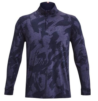 Under Armour Playoff Jacquard 1/4 Zip sweat homme, navy