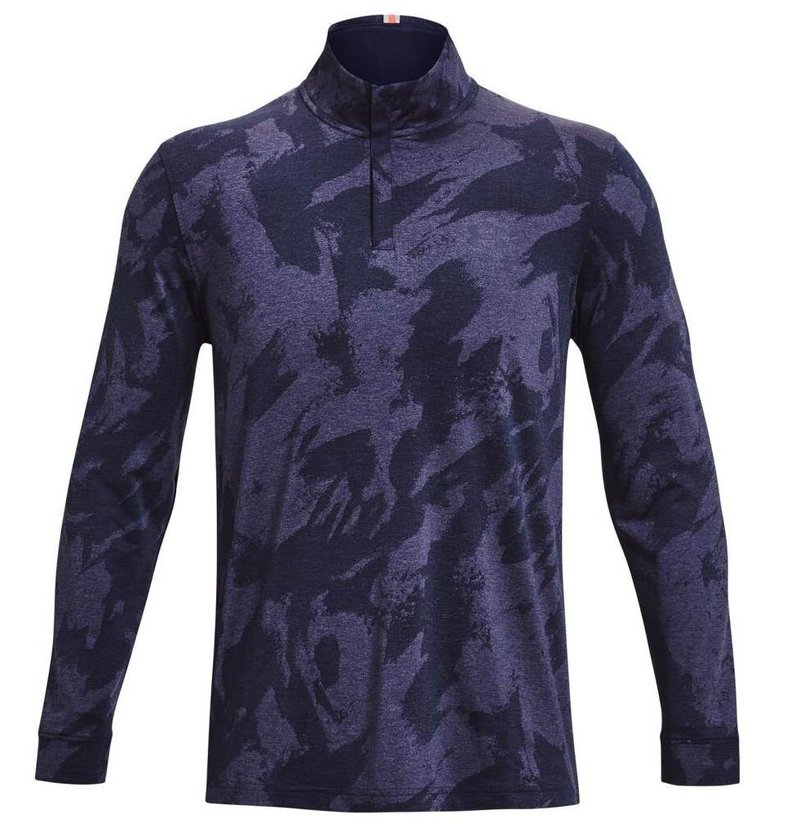 Under Armour Playoff Jacquard 1/4 Zip sweat homme, navy
