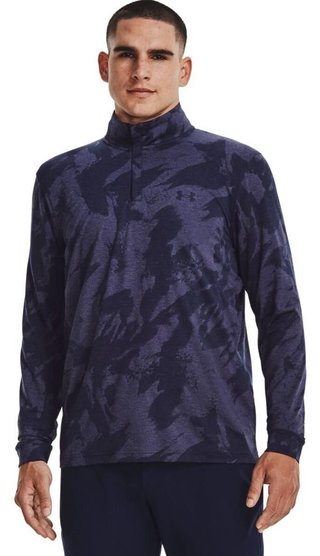 Under Armour Playoff Jacquard 1/4 Zip sweat homme, navy