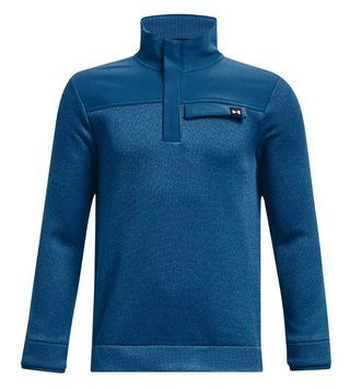 Under Armour Sweaterfleece 1/2 Zip sweat junior, varsity blue/halo gray