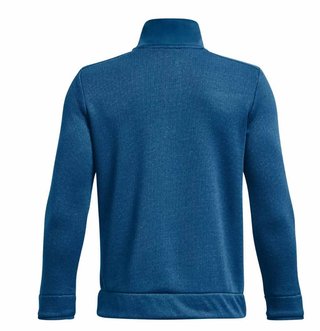 Under Armour Sweaterfleece 1/2 Zip sweat junior, varsity blue/halo gray