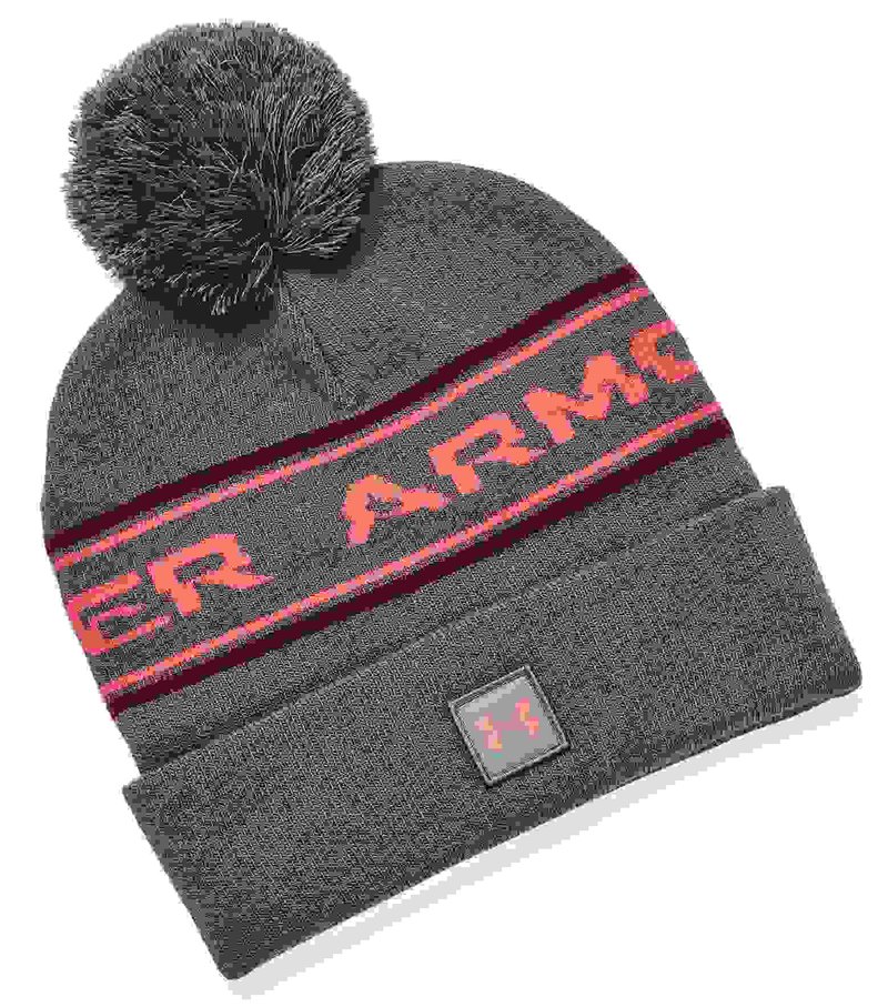 Under Armour Halftime Pom bonnet homme, pitch gray/dark moon