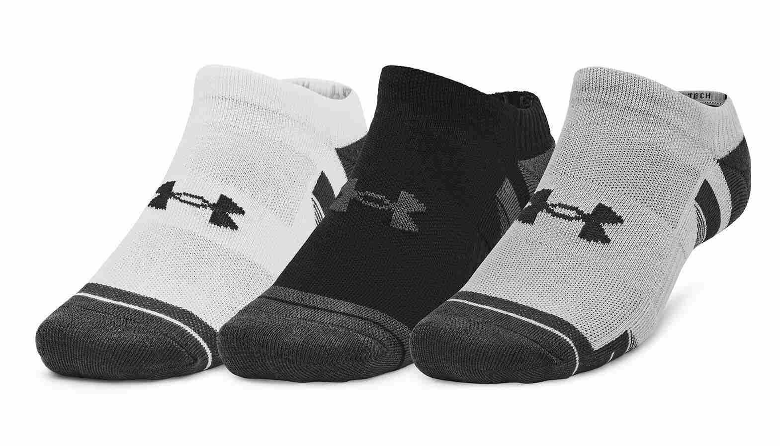 Under Armour Performance Tech chaussettes unisexe (3 paires), mod gray