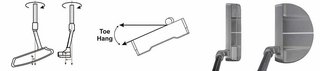 U.S. Kids Golf TS5-66 (167+cm) W5 junior putter, acier, 33"