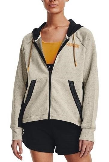 Under Armour Rival + FZ Hoodie sweat-shirt femme, marron