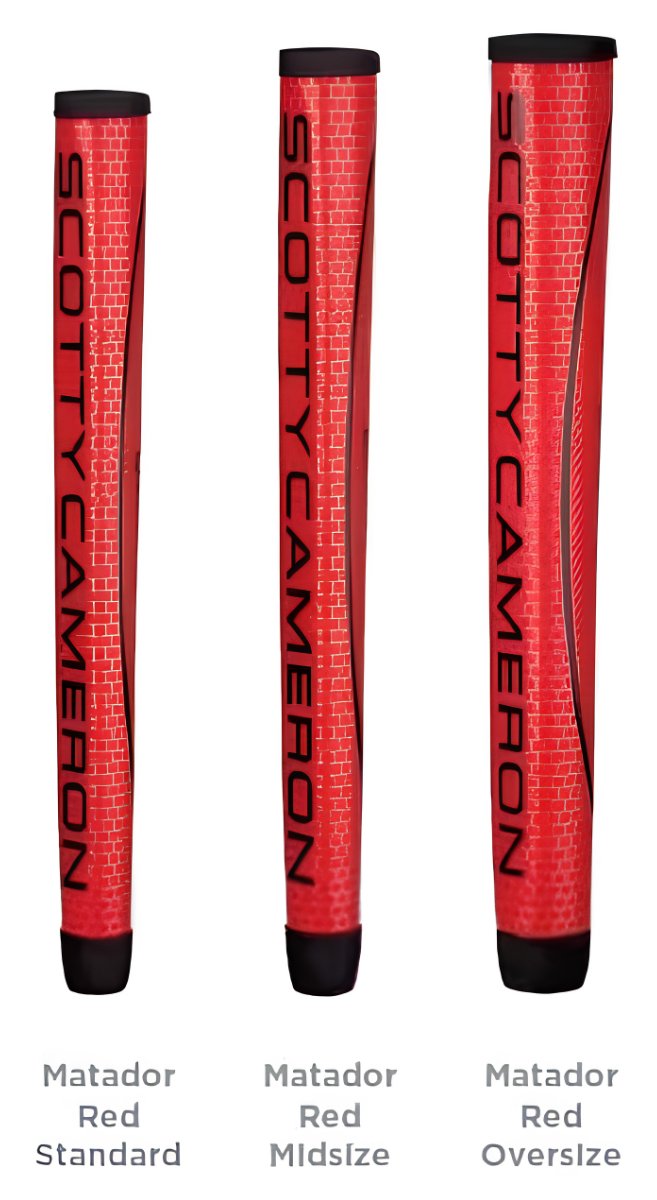 Scotty Cameron Matador putter grip, noir/rouge, midsize