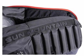 Sun Mountain Kube housse de voyage, acier/noir/rush red