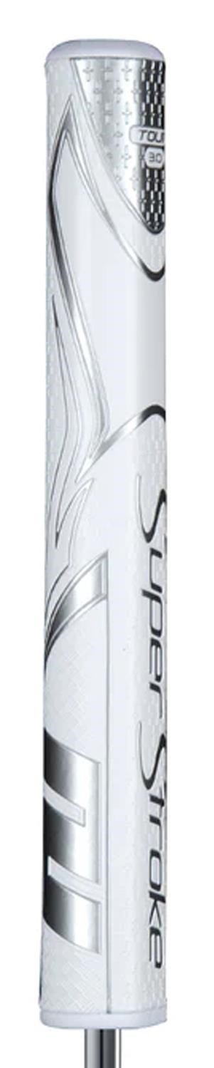 SuperStroke Zenergy Tour 3.0 grip de putter, blanc/argent
