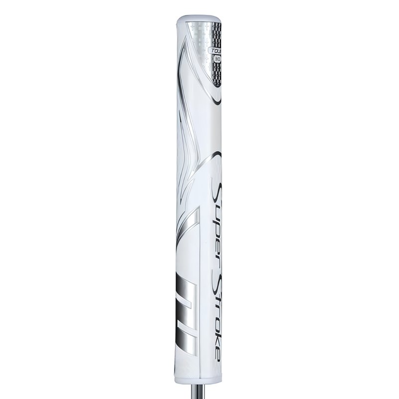 SuperStroke Zenergy Tour 3.0 grip de putter, blanc/argent
