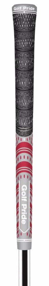 Golf Pride MCC Teams grip (.60 RND), MIDSIZE, gris/rouge